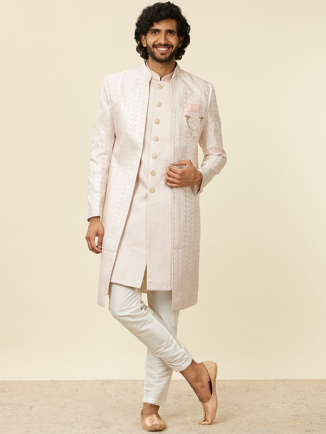Manyavar Brocade Sherwani Set