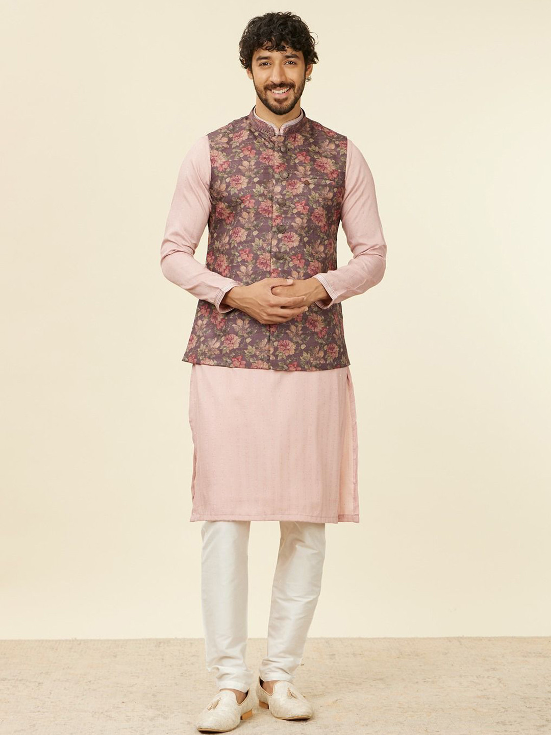 Manyavar Printed Nehru Jackets