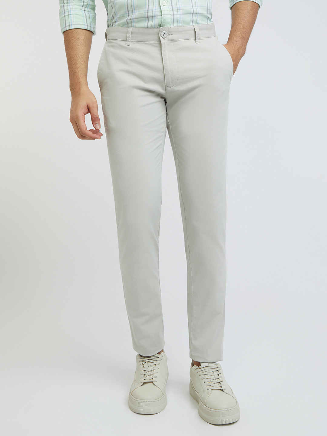 Parx Men Low-Rise Tapered Fit  Trousers