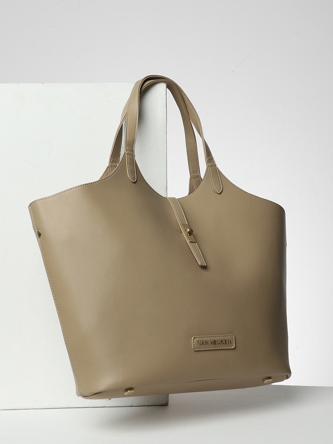 Van Heusen Woman Oversized Shopper Handheld Bag With Buckle Detail