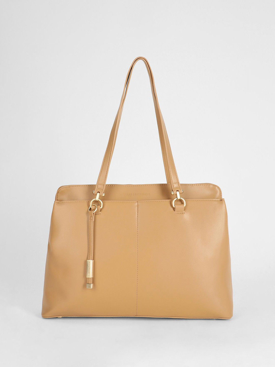 Van Heusen Woman Solid PU Swagger Shoulder Bag with Tasselled