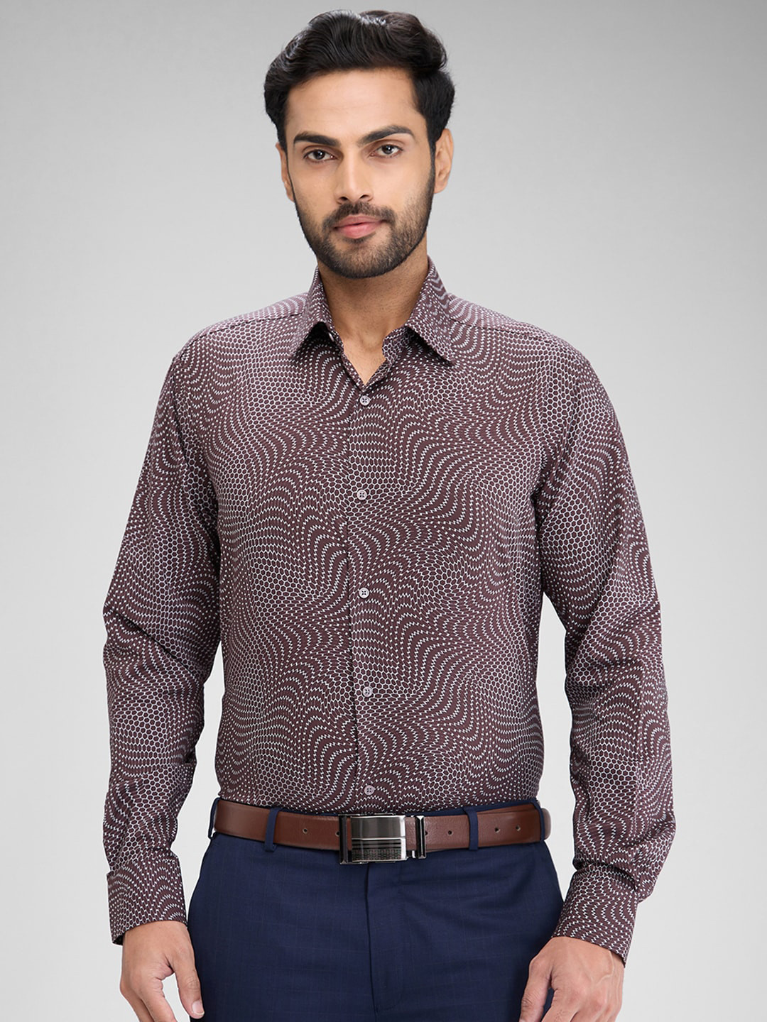 Raymond Printed Formal Shirt