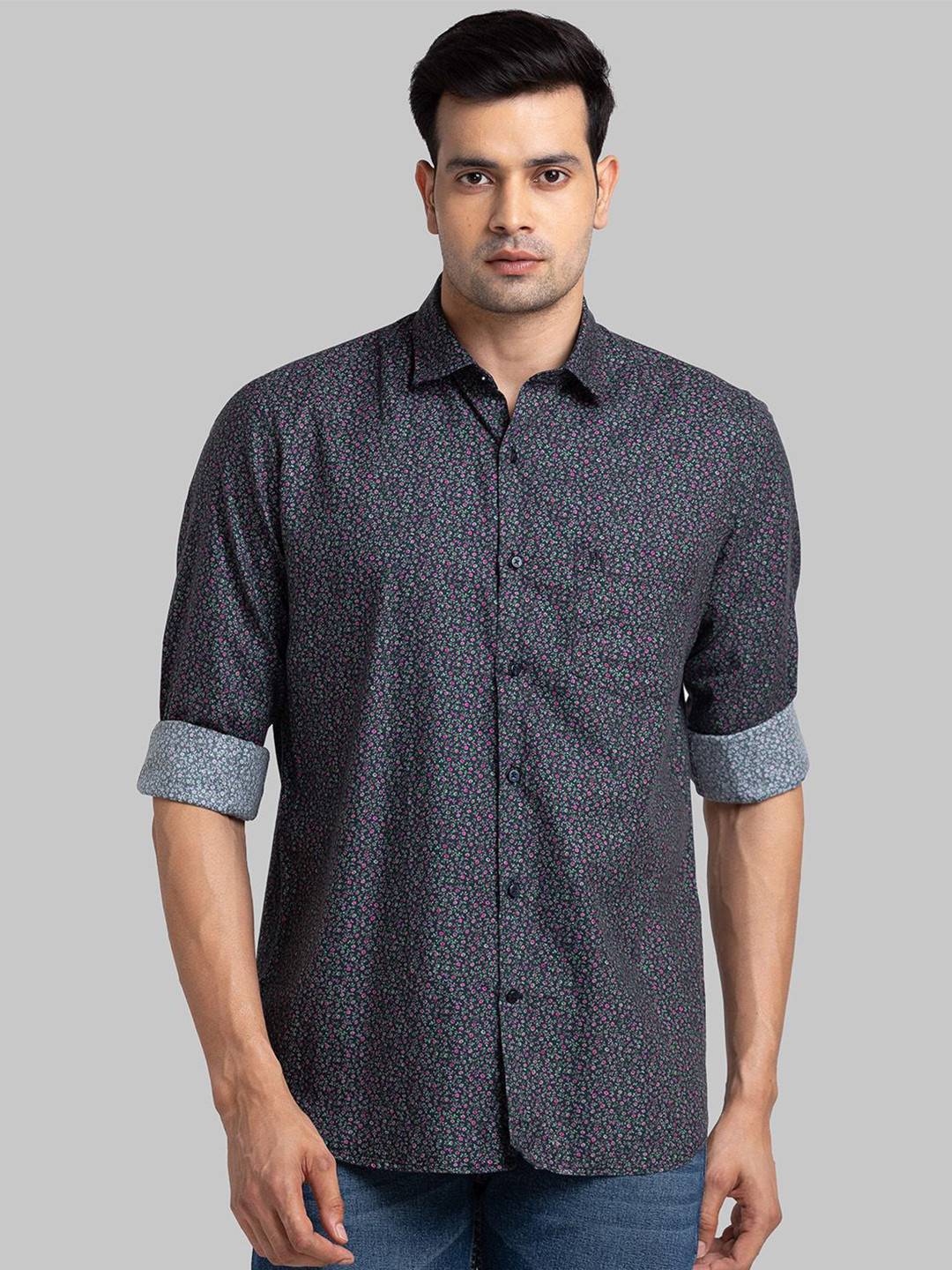 Raymond Printed Cotton Shirt