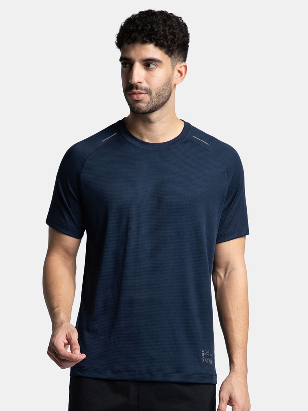 Jockey Lightweight Microfiber Solid T-Shirt with Breathable Mesh-MV16