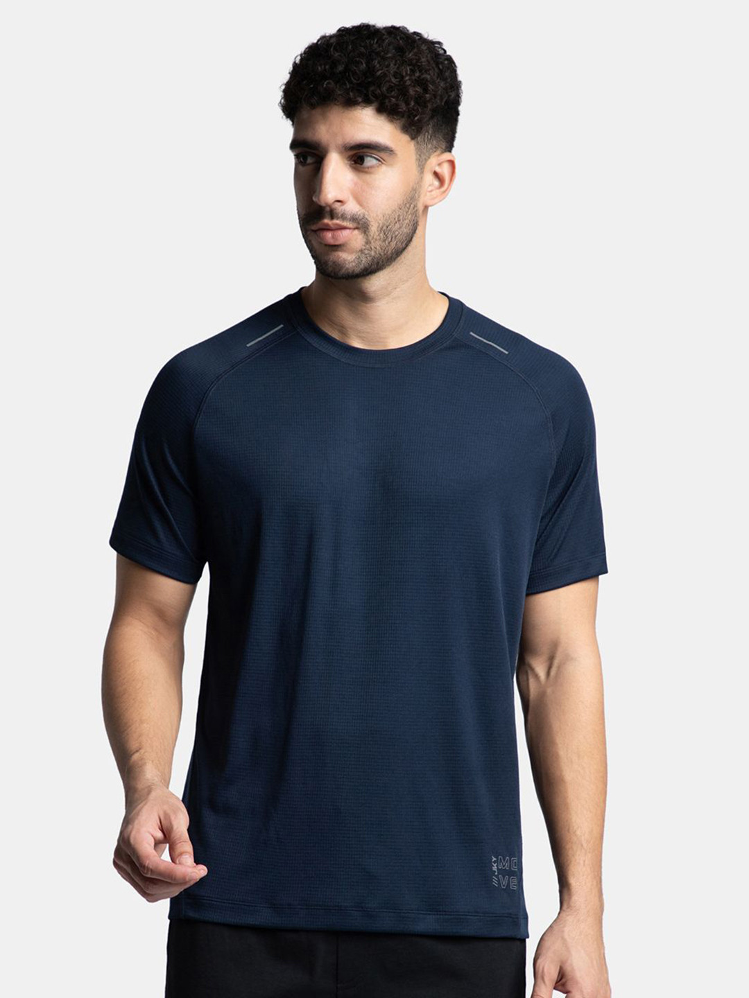 Jockey Lightweight Microfiber Solid T-Shirt with Breathable Mesh-MV16