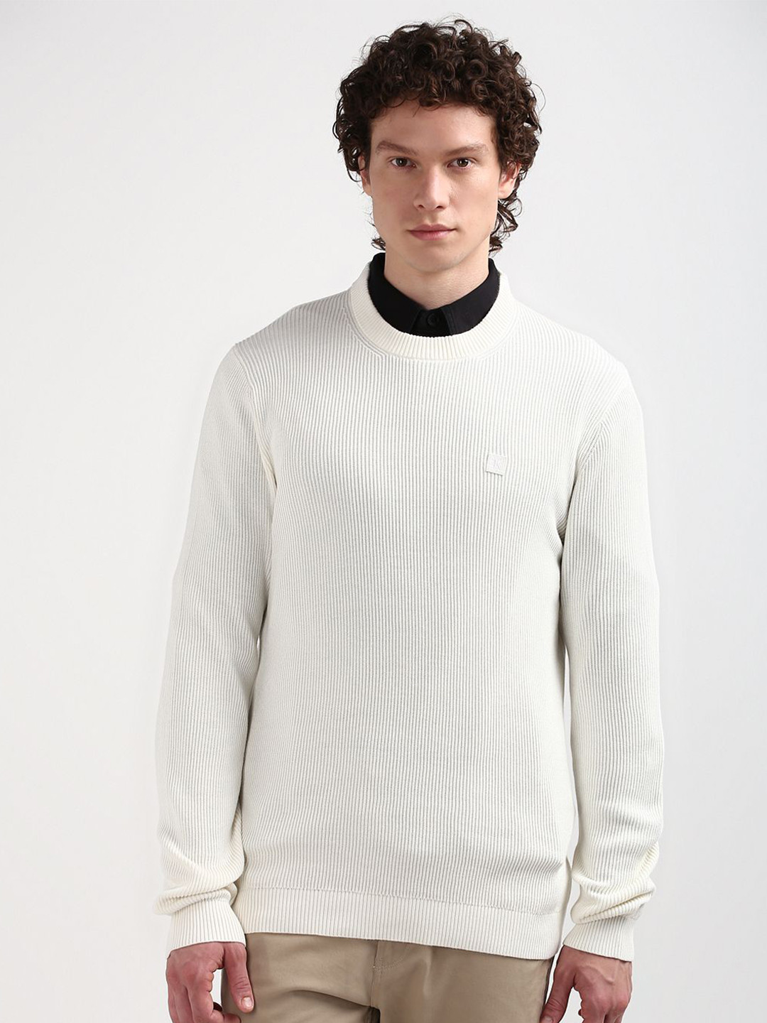 Calvin Klein Jeans Men Cable Knit Pullover