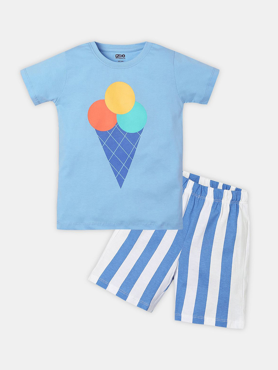 You Got Plan B Unisex Kids Printed Night suit