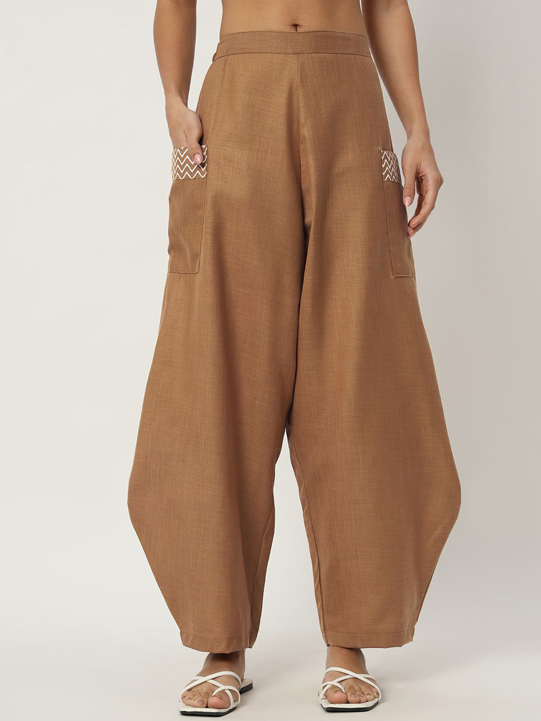 9rasa Women Block Printed Harem Pants