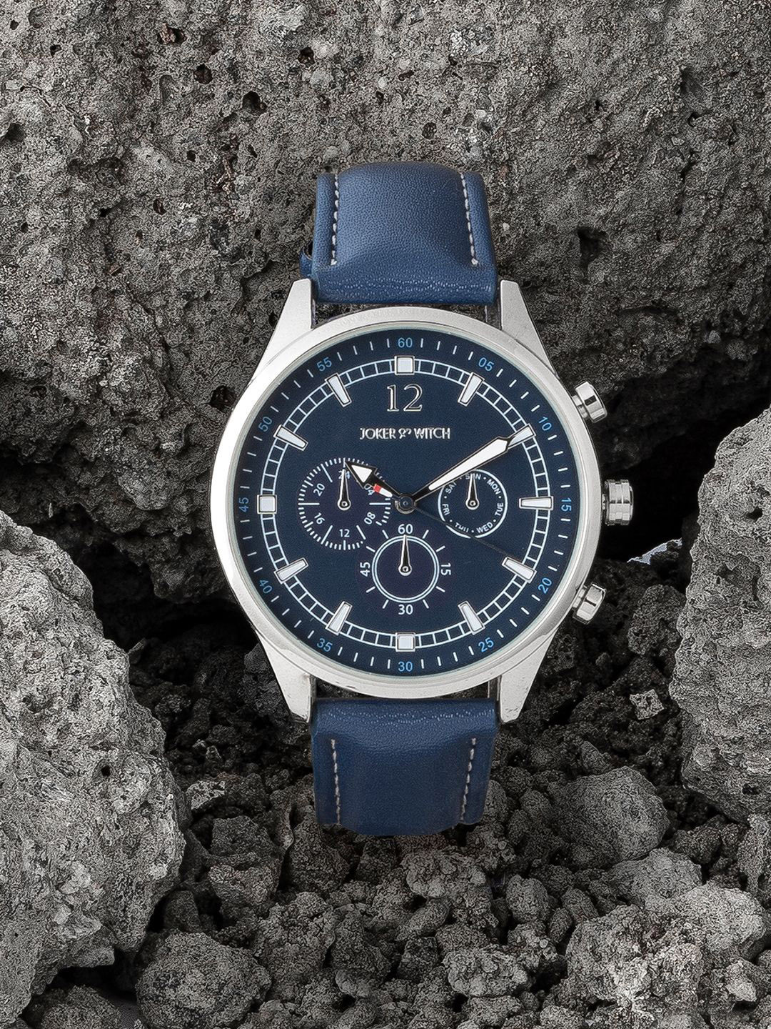 JOKER & WITCH Men Printed Dial & Leather Straps Analogue and Digital Watch AMWW465_M