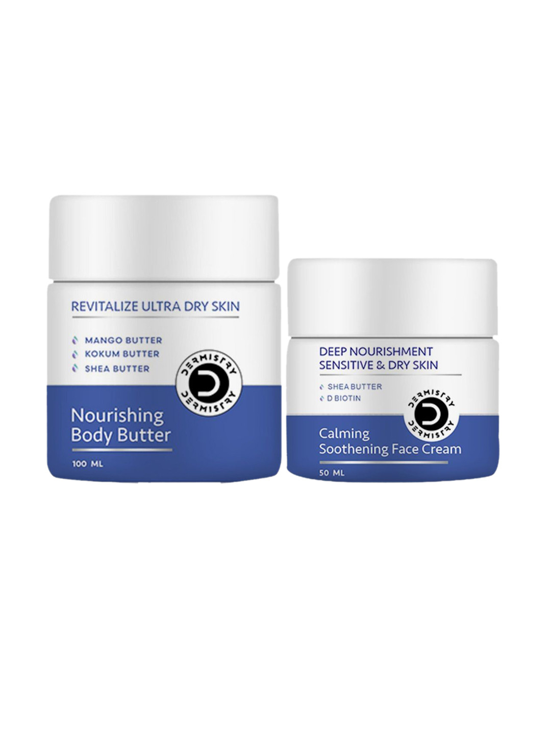 Vigini Dermistry Calming Soothening Cream 50ml & Nourishing Body Butter - 100ml