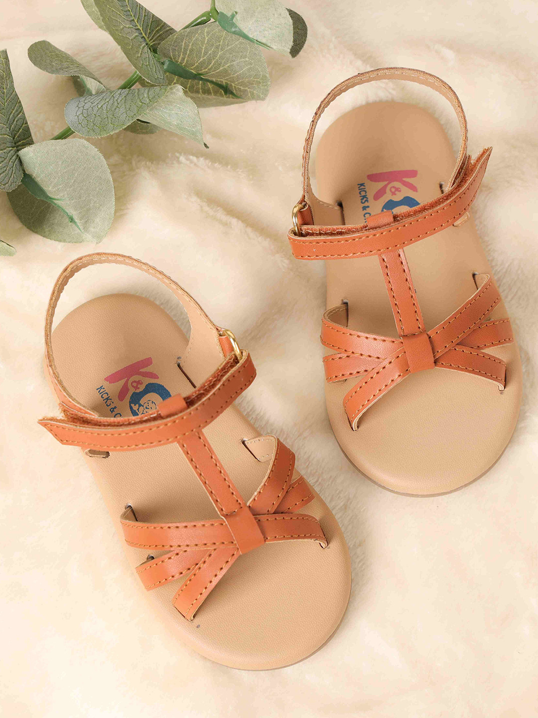 KICKS & CRAWL Girls Dreamy Bliss Open Toe Flats