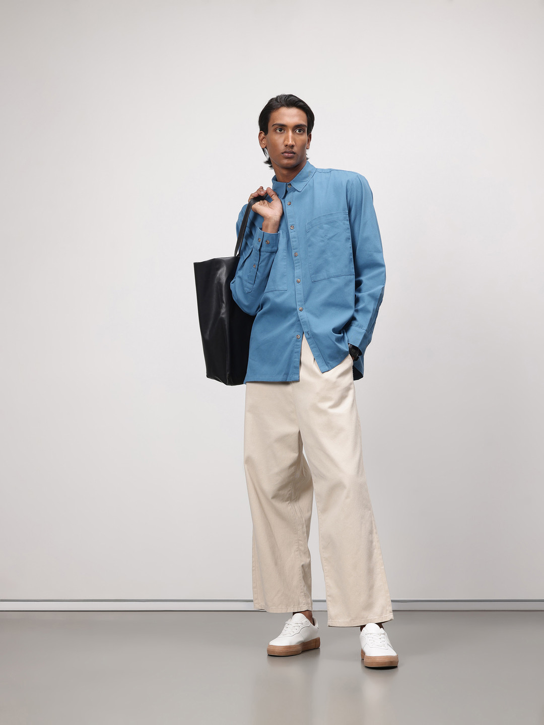 ether 365 Essentials Spread Collar Casual Shirt