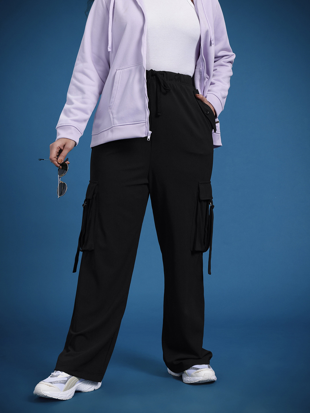 The Roadster Life Co. Women Plus Size High-Rise Cargos