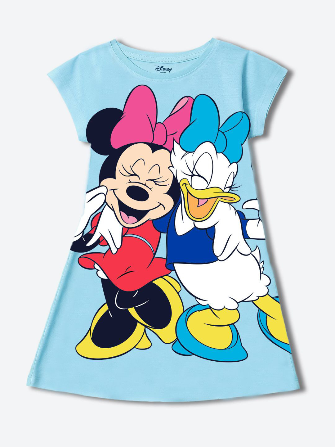 YK Disney Floral Print A-Line Dress