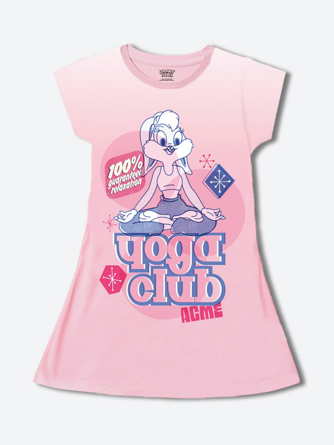 YK Warner Bros Print A-Line Dress