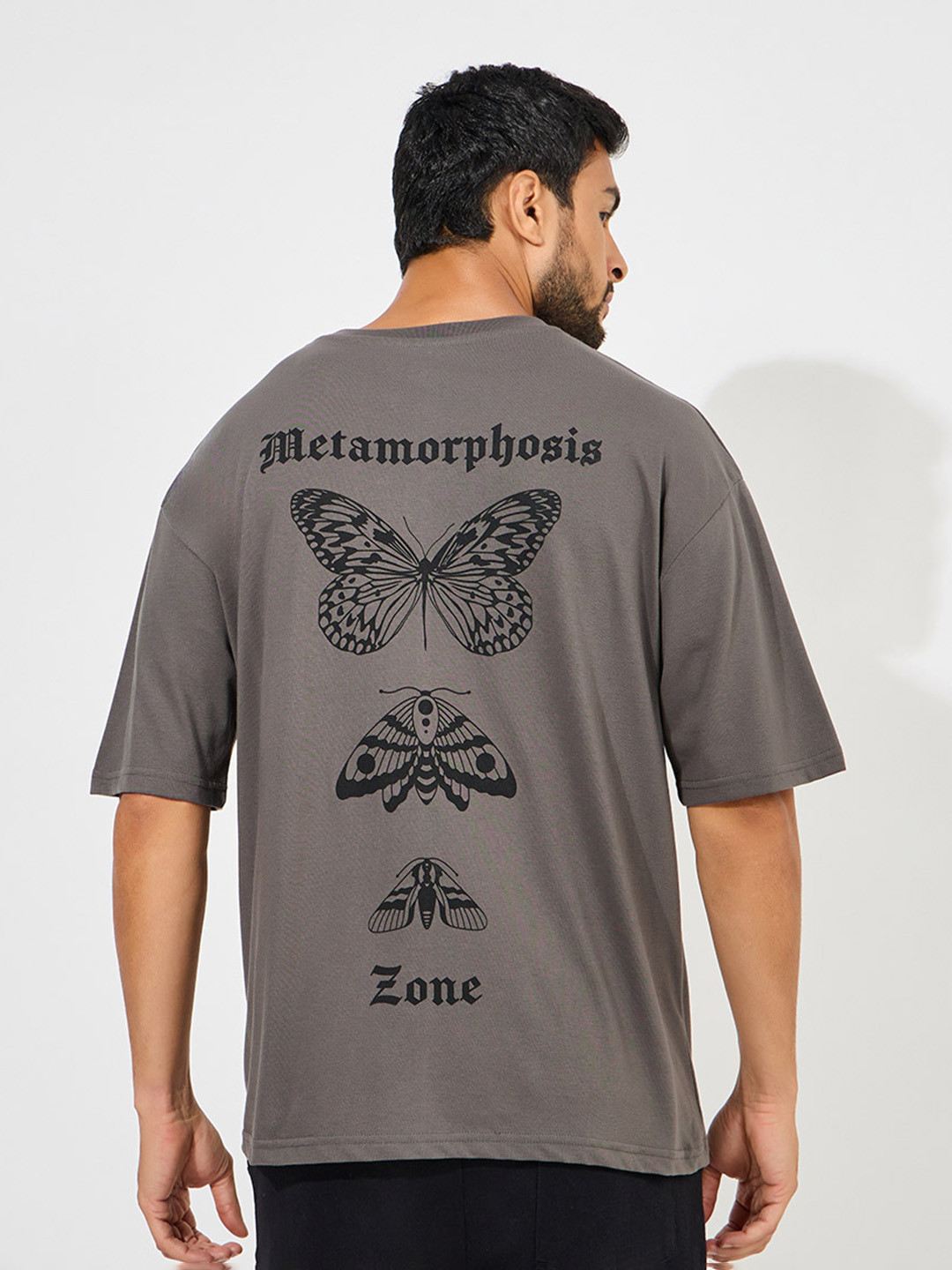 Styli Back Printed Oversize Streetwear T-Shirt