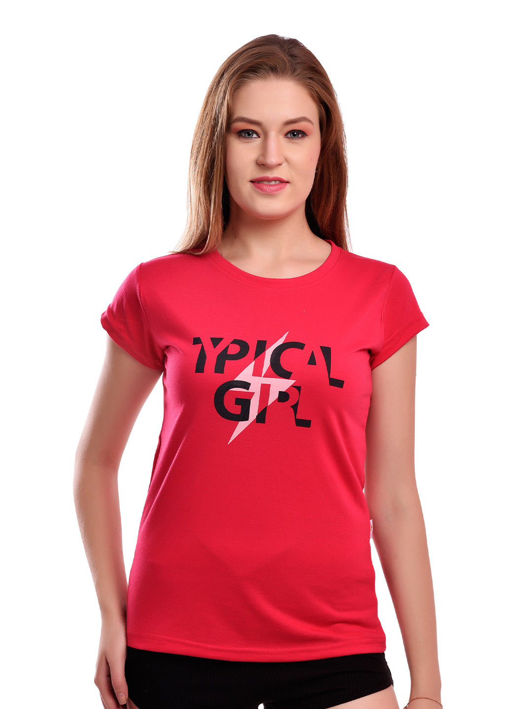 elina Women Printed Applique T-shirt