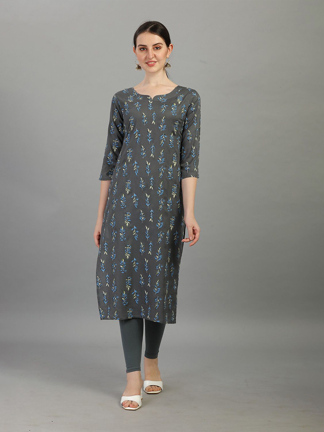 Crally Printed Straight Kurta