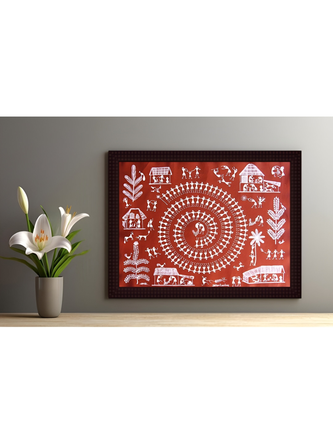 Tamatina Celebrations Canvas Wall Rectangle Paintings Wall Art - 15.5 x 11.5 in