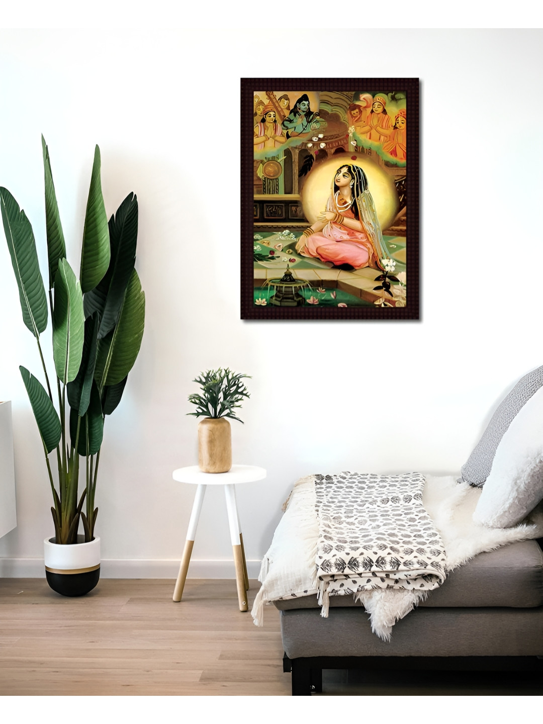 Tamatina Devaki Canvas Wall Rectangle Paintings Wall Art - 15.5x11.5In