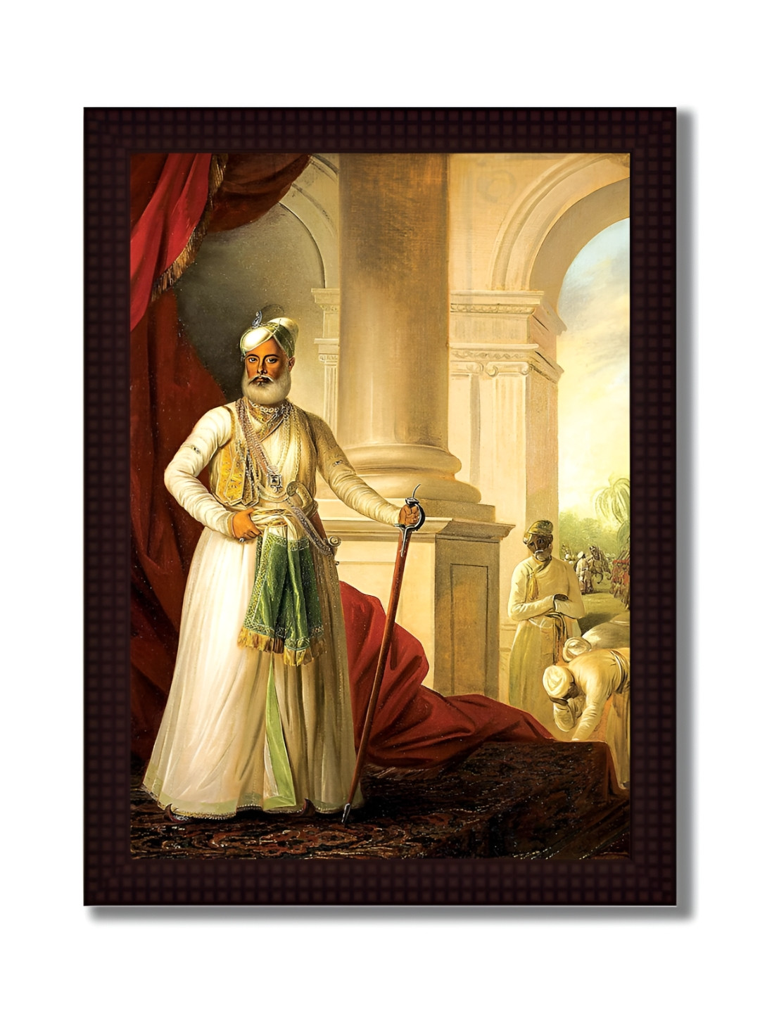 Tamatina Nawab Mohammad Ali Canvas Wall Rectangle Paintings Wall Art -11.5 x 15.5 In