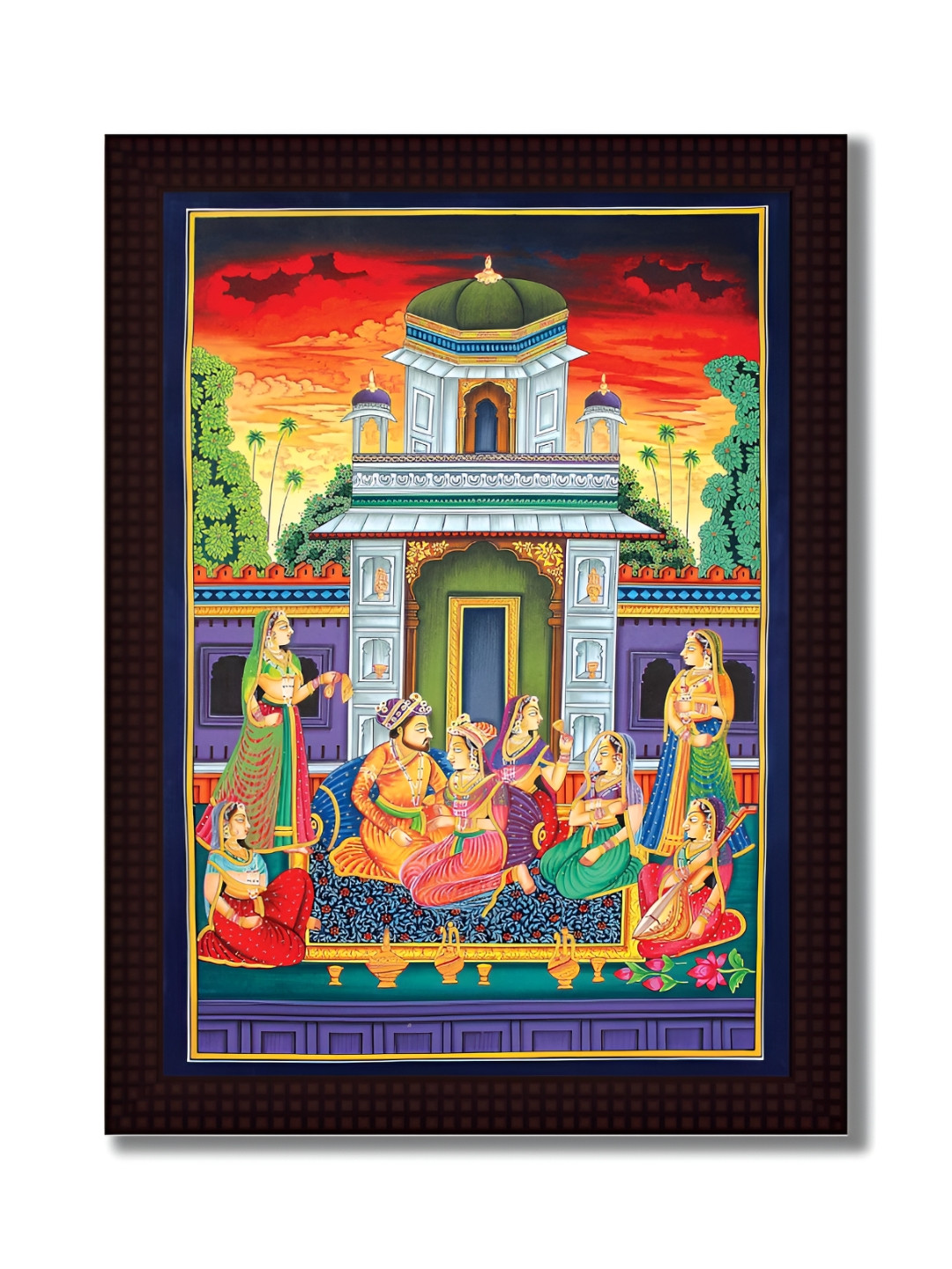 Tamatina Green Canvas Wall Living Room Rectangle Potrait Paintings Wall Art -11.5 x 15.5In