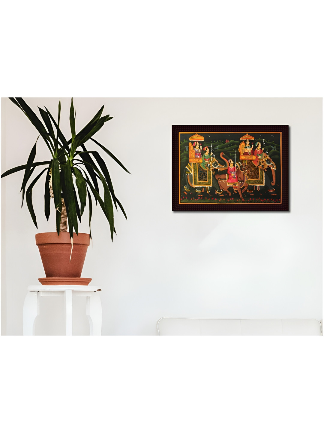 Tamatina Green Canvas Wall Living Room Rectangle Potrait Paintings Wall Art -11.5 x 15.5In