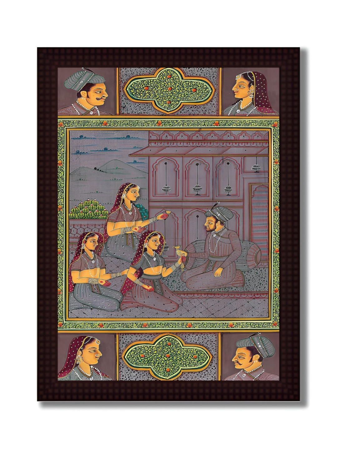 Tamatina Grey & Yellow 1 Piece Canvas Other Wall Paintings