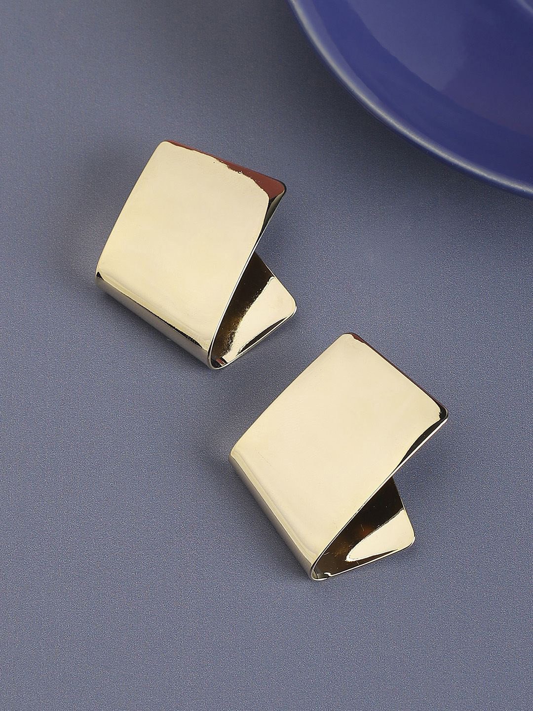 SOHI Gold Plated Drop Earrings For Women