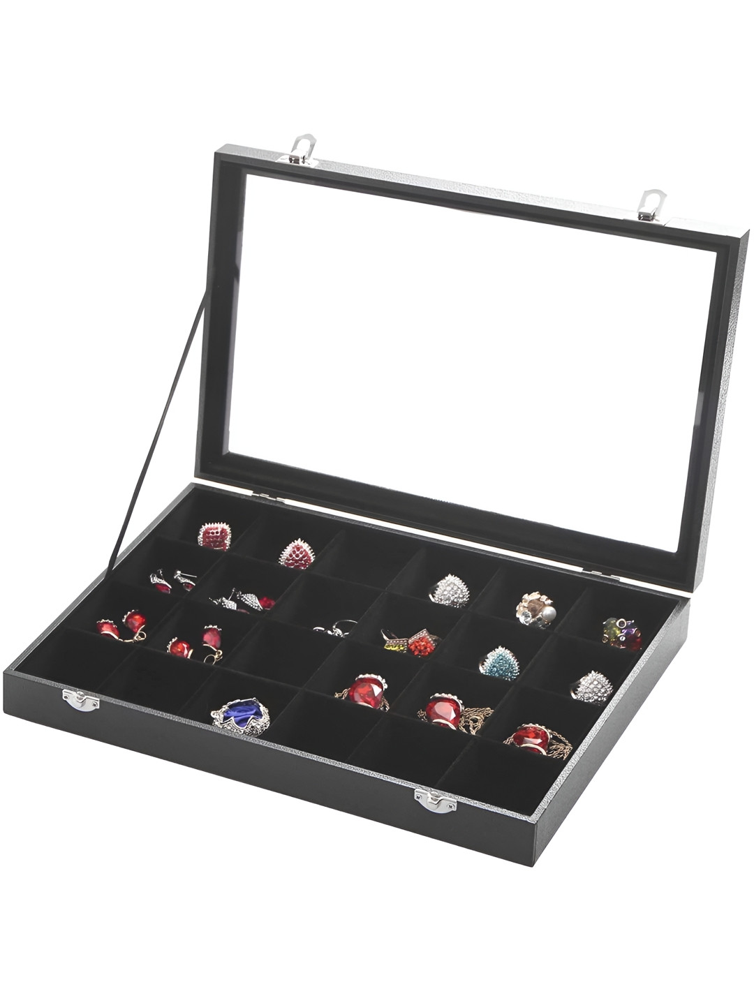 KriShyam Velvet Jewellery Organizer Box