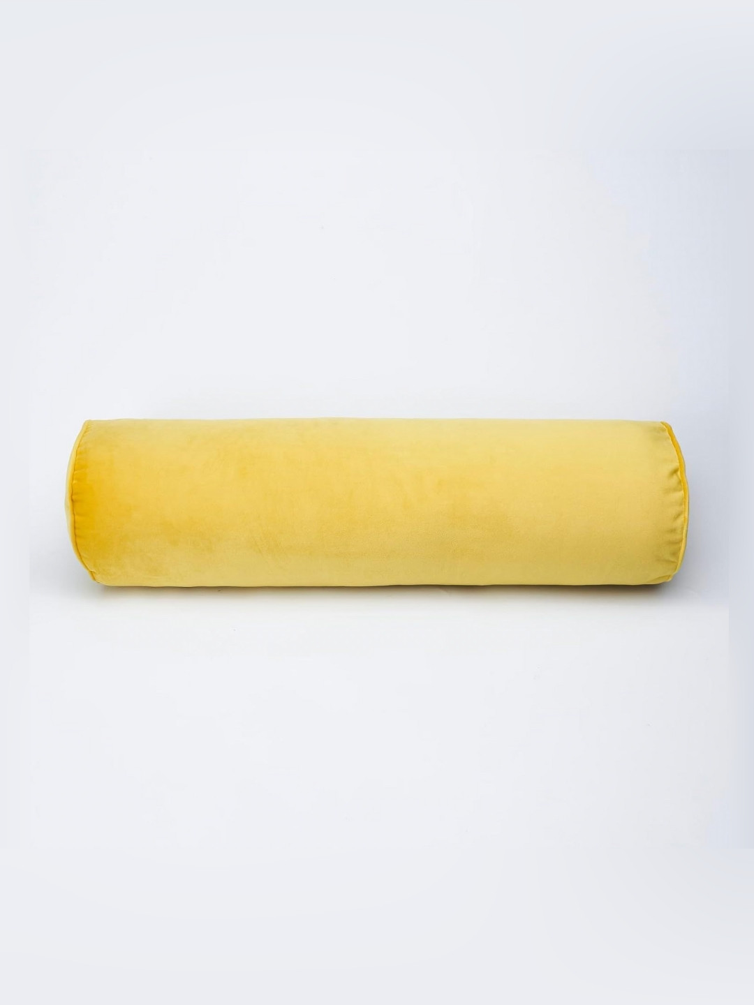 Cottonfry Yellow Velvet Durable 2 Piece Cylindrical Cushion Covers -16.1x32.3In