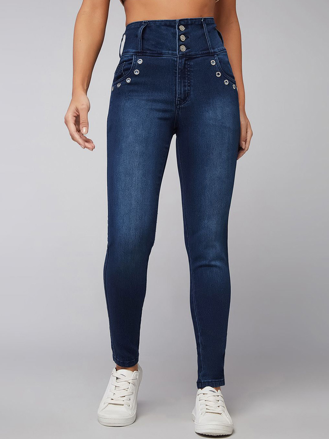 The Roadster Lifestyle Co I Want You Back No Fade Skinny Fit Stretchable Jeans