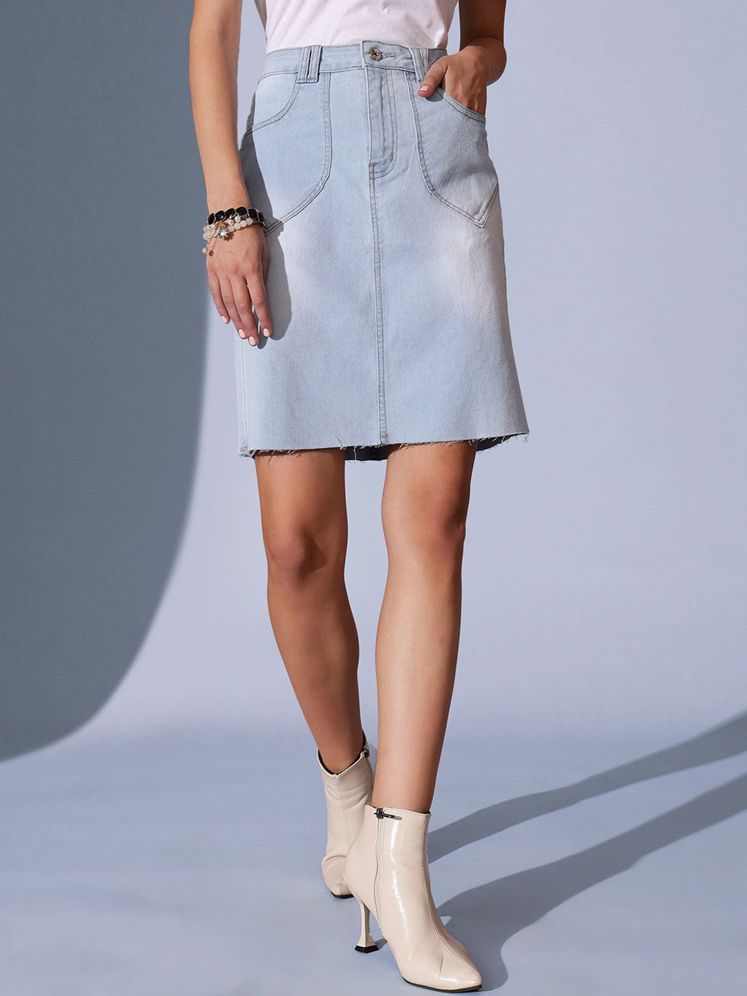 STREET 9 A-Line Above-Knee Skirt