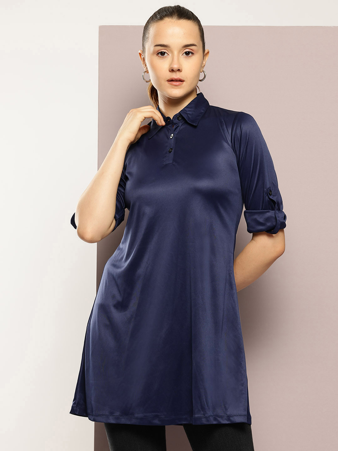 aaliya Shirt Collar Tunic