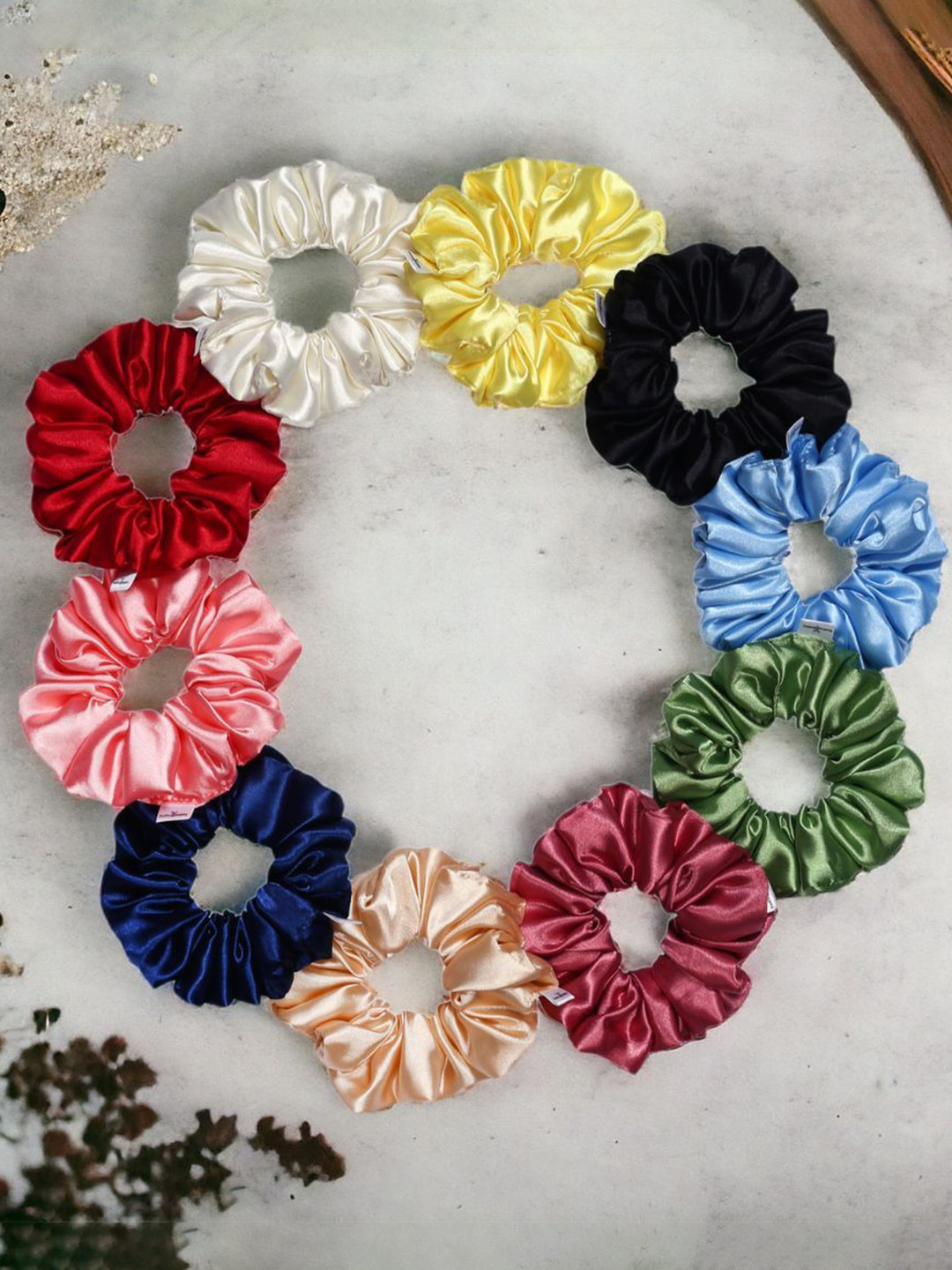 Radhu & Kabby Women Set Of 10 Ponytail Holders