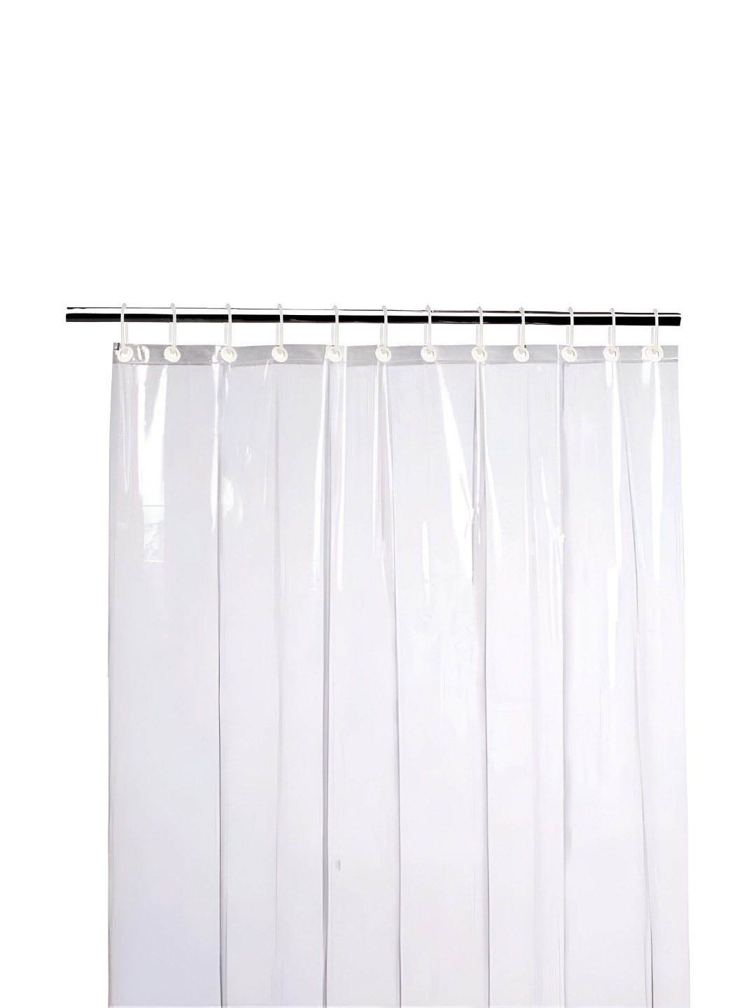 CASA-NEST White Transparent PVC Shower Curtains