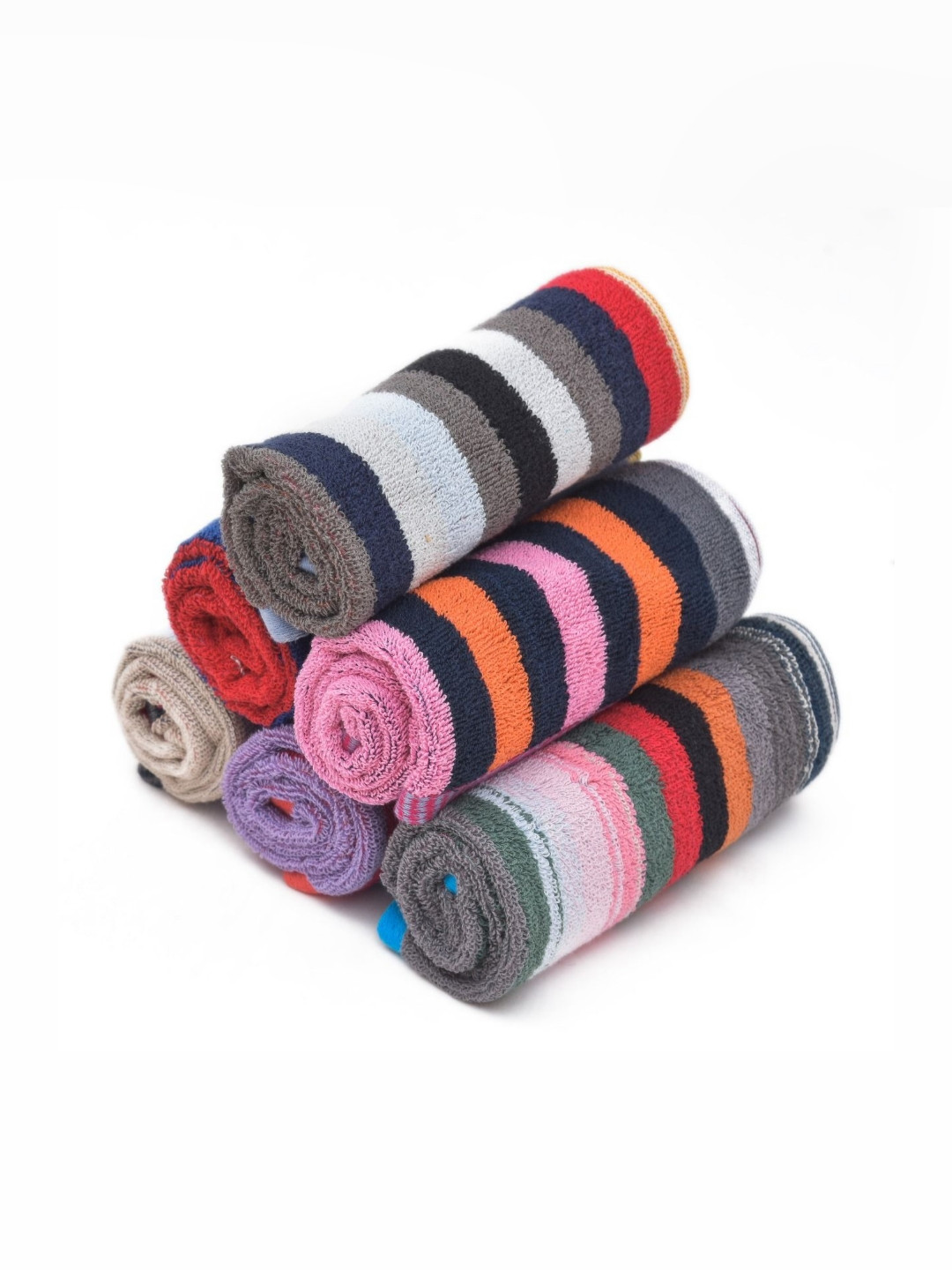 RRC Multicoloured Striped Terry Cotton 450 GSM Towel Set