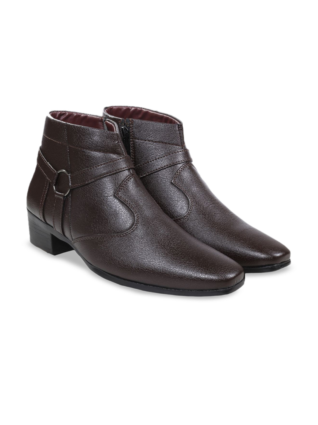 Bxxy Men Round Toe Elevator Boots
