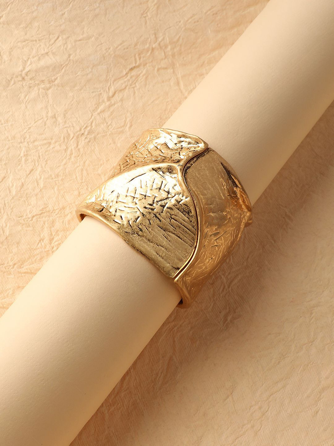 SOHI Gold-Plated Regal Rhapsody Cuff Bracelet