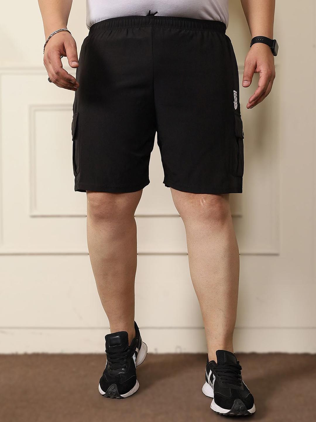 bigbanana Men Mid Rise Regular Fit Plus Size Cargo Shorts