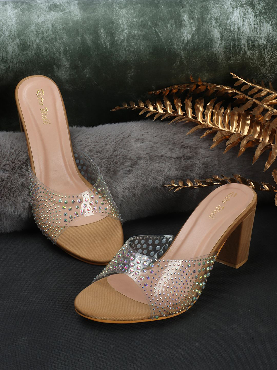 Retro Walk Open Back Block Pumps