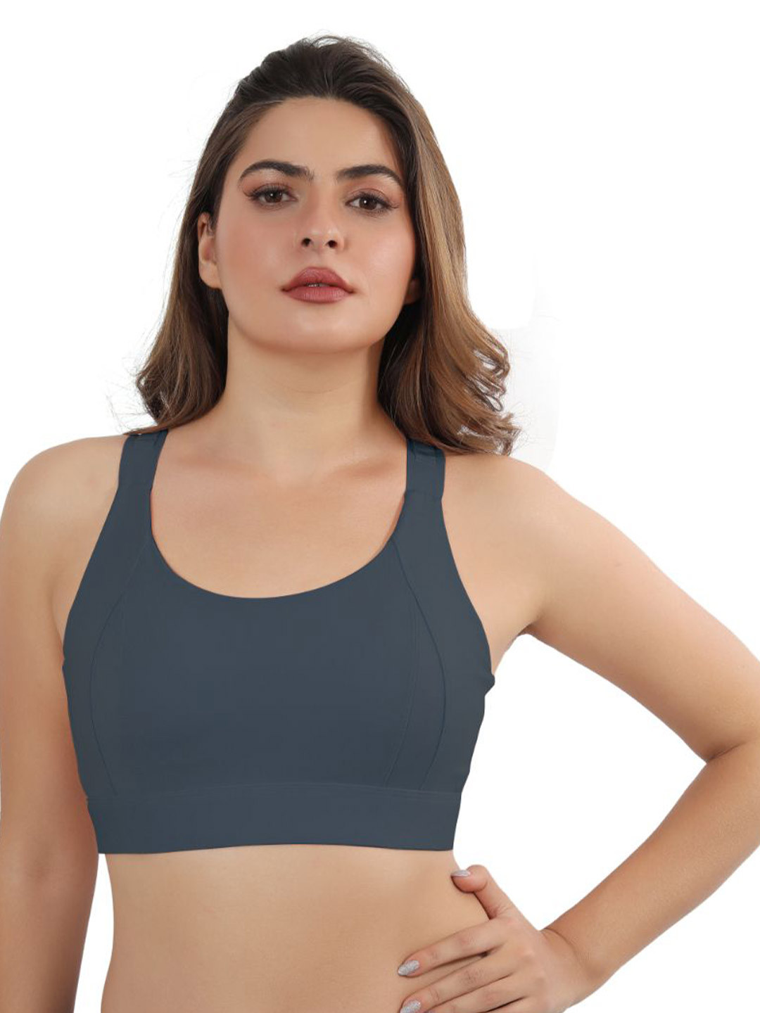 Bella Voste Lightly Padded Rapid-Dry High Support Workout Bra- Anti Bacterial