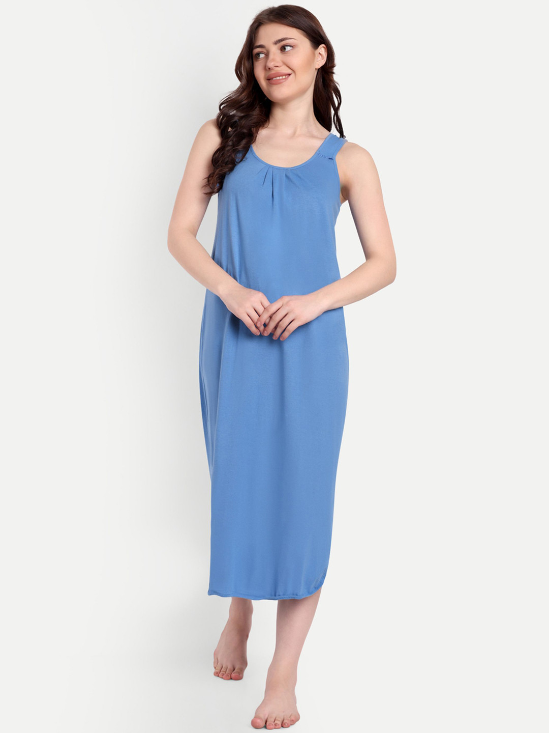 BLAZON Women Super Combed Cotton Nighty Slips