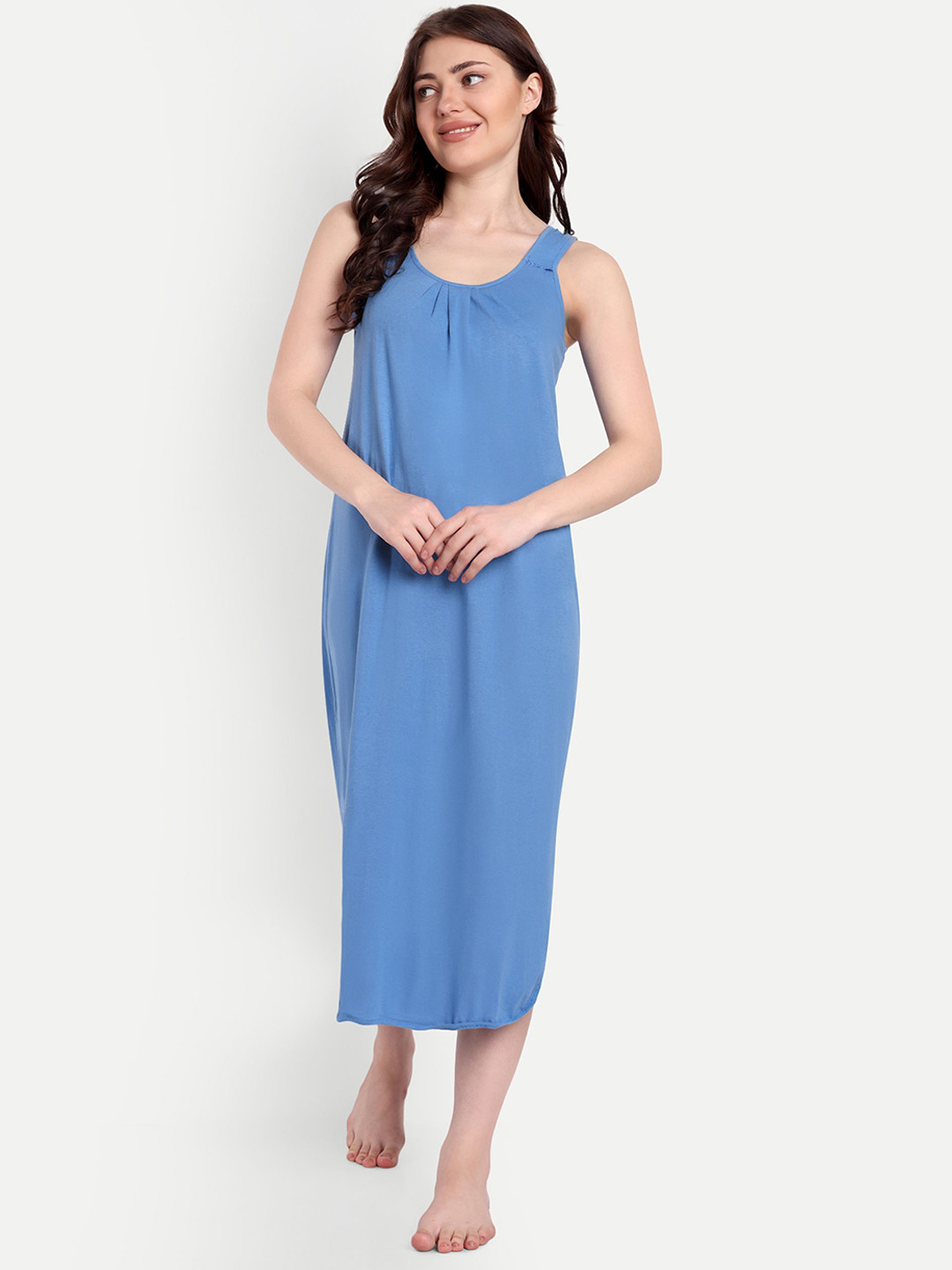 BLAZON Women Super Combed Cotton Nighty Slips