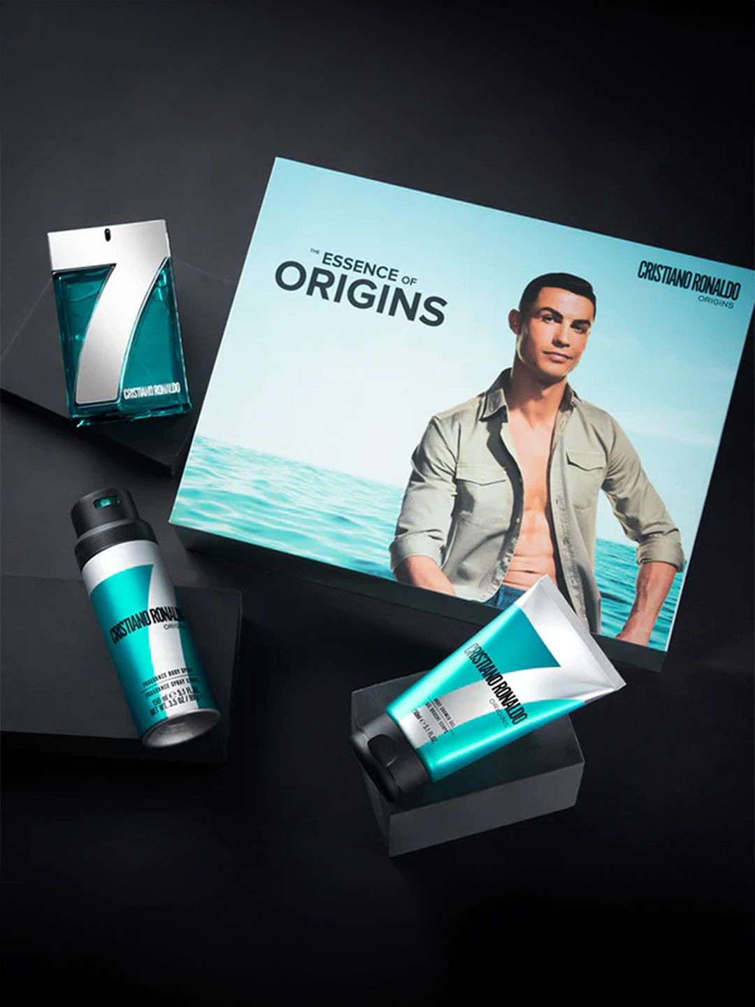 CRISTIANO RONALDO Origin Shower Gel 150ml, Body Spray 150ml & Eau De Toilette 100ml