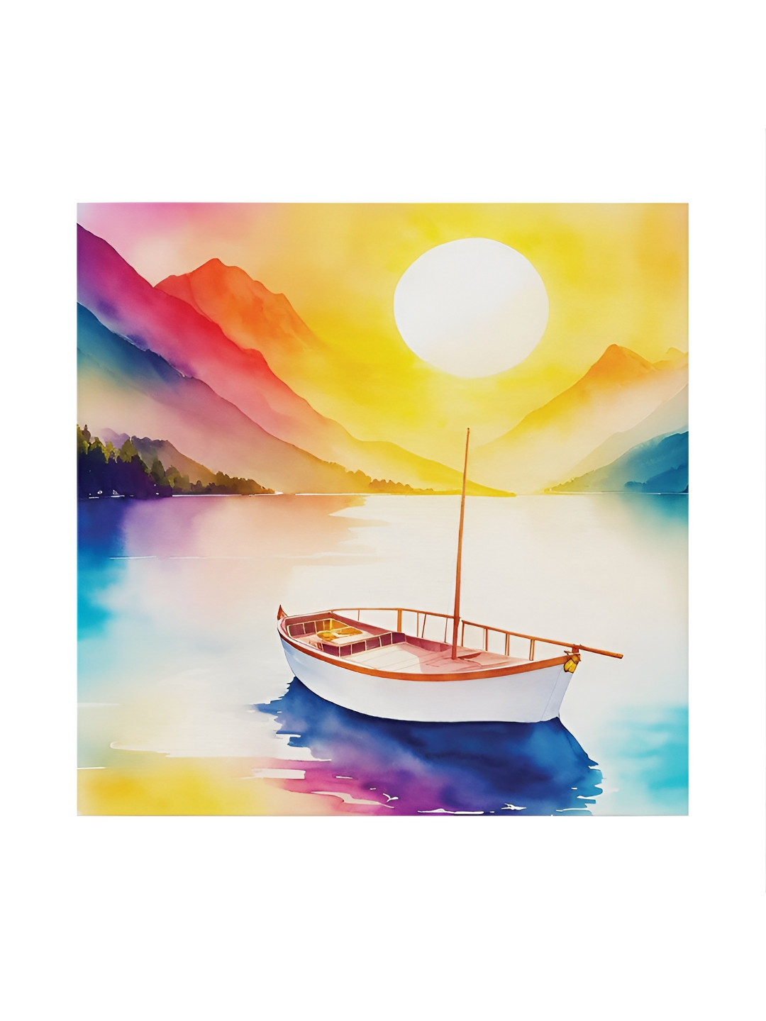 RANDOM Yellow & Blue Canvas Wall Art