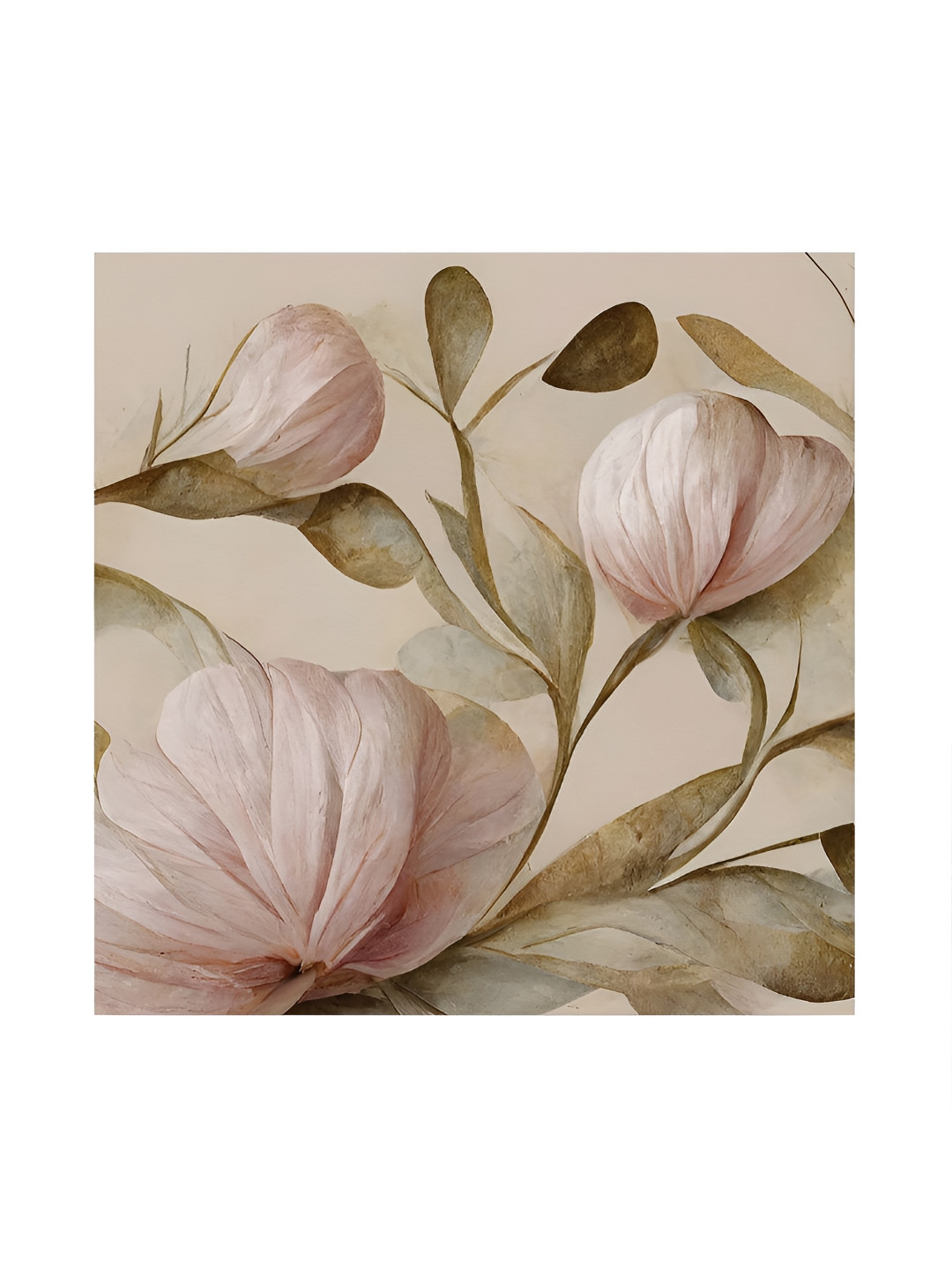 RANDOM Pink & Green Canvas Floral and Botanical Wall Art