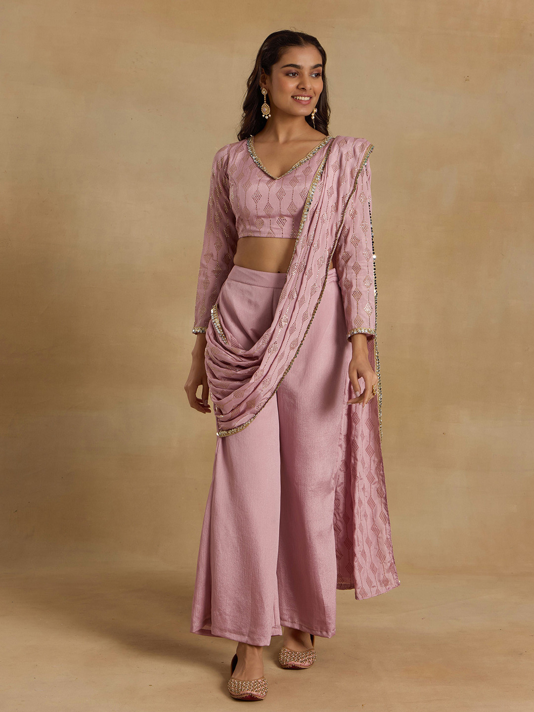 Alaya By Stage3 Embellished Sequinned Pant Saree