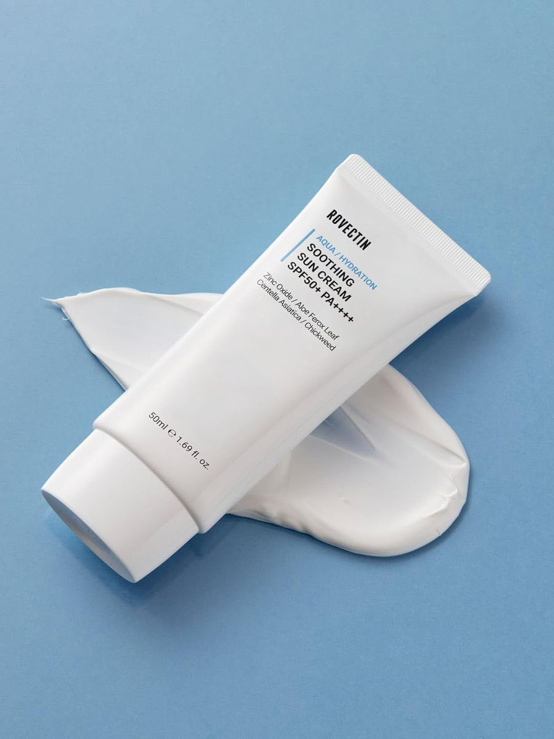 Rovectin Aqua Soothing SPF50+ Sun Cream with Zinc Oxide & Centella Asiatica - 50 ml