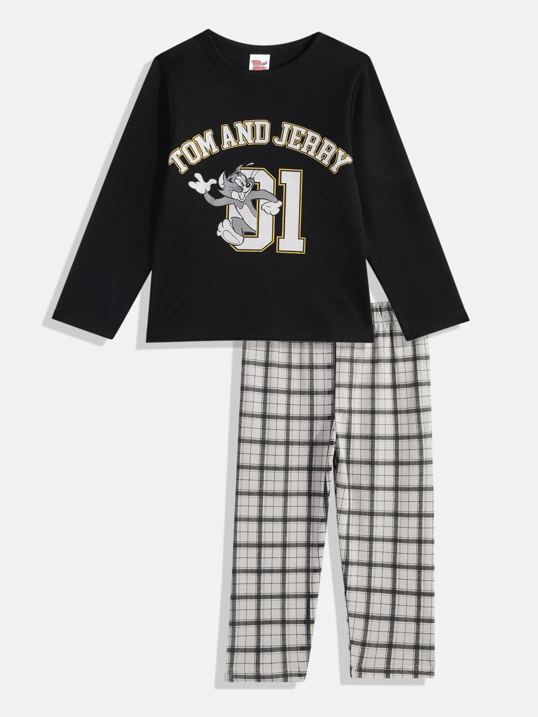 Here&Now X Denikid Girls Tom & Jerry Printed Pure Cotton T-shirt with Leggings